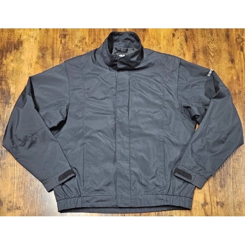 FootJoy DryJoys Windbreakers Rain Jacket Men's Medium Black Long Sleeve Full-Zip